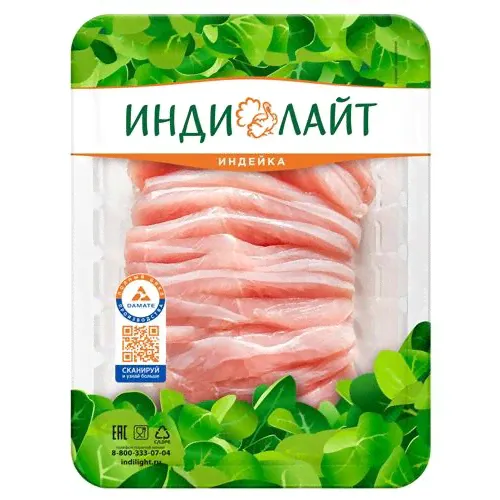 Карпаччо из индейки Индилайт охлажденное, 300 г (kastd) в магазинах Ашан-0