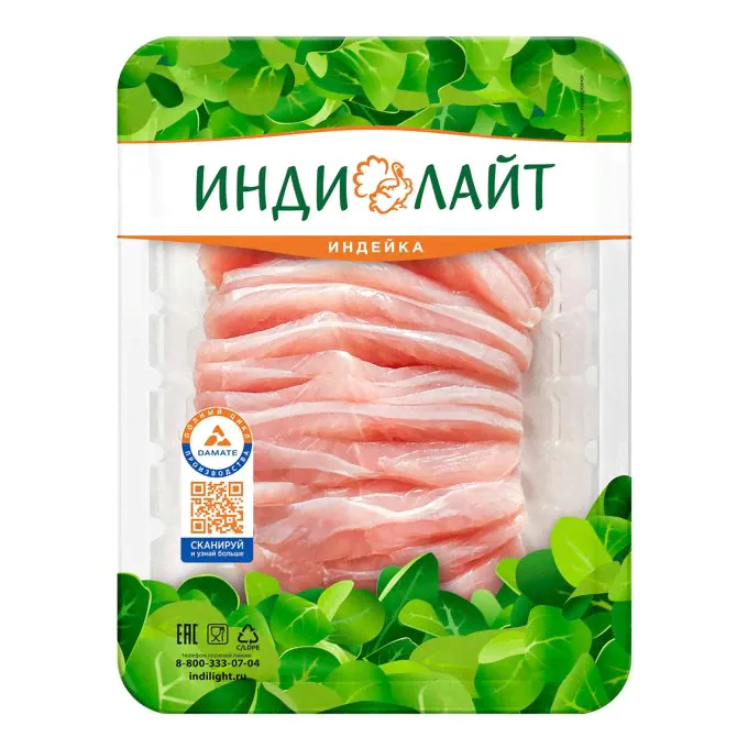 Слайсы Индилайт из филе грудки индейки 300 г