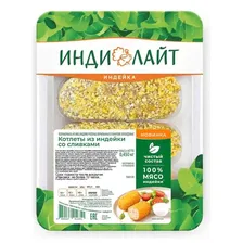 Котлеты из индейки ИндиЛайт со сливками, 450 г (kastd) в магазинах Ашан