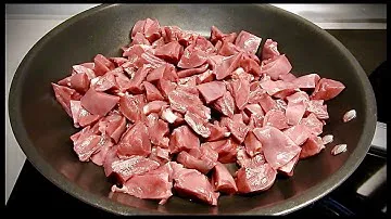 Индюшачьи сердечки в сливочном соусе с картофельным пюре/Домашние рецепты