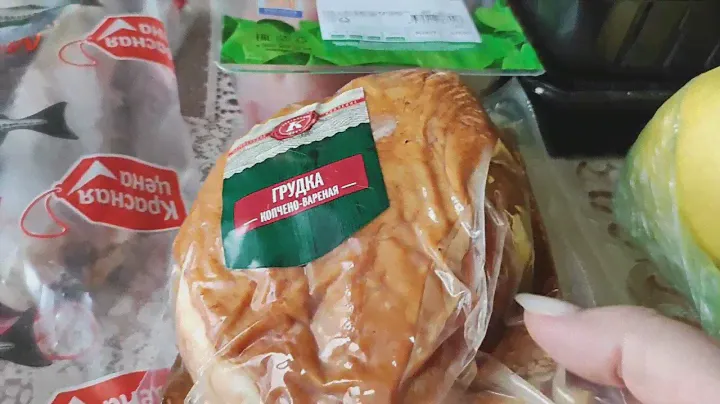 Закупка продуктов в Пятёрочке в апреле. Мой полдник. Готовлю тефтели.