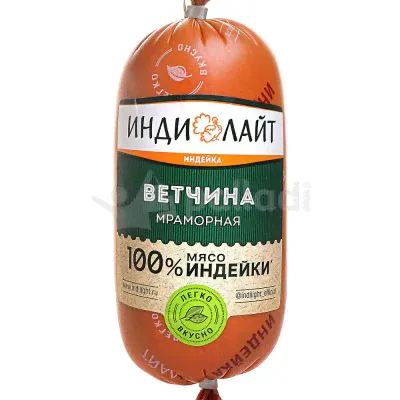 Индилайт Ветчина Мраморная из индейки 400г-0