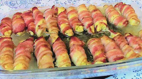 Рулетики из филе индейки в беконе. Просто, быстро и вкусно!