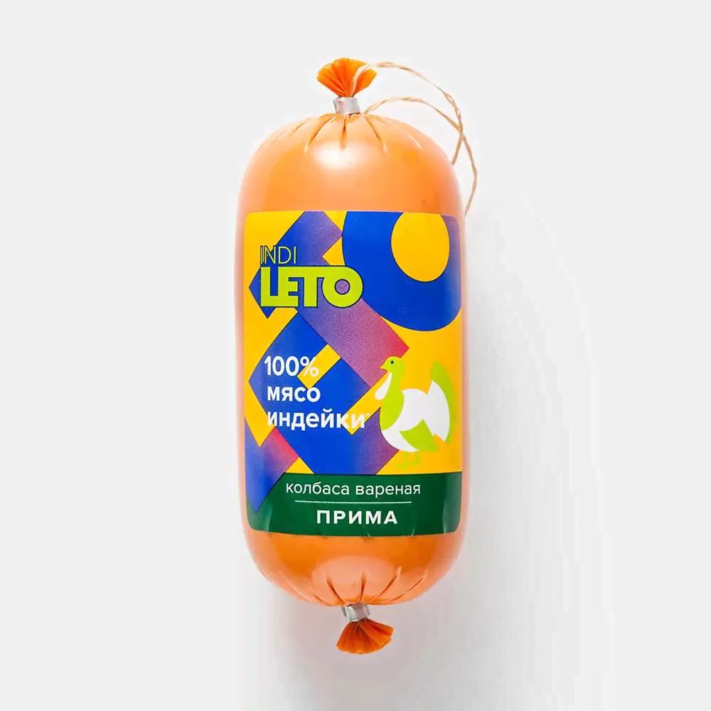 Колбаса варёная Индилайт Прима с филе индейки, 400 г-0