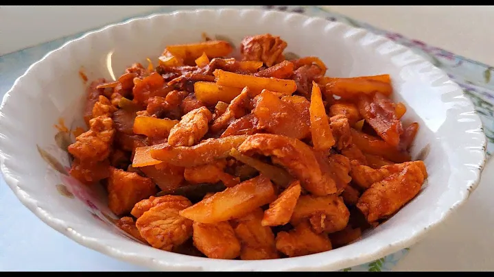 Вкусное, быстрое,а самое главное простое блюдо.Готовим Азу из индейки.