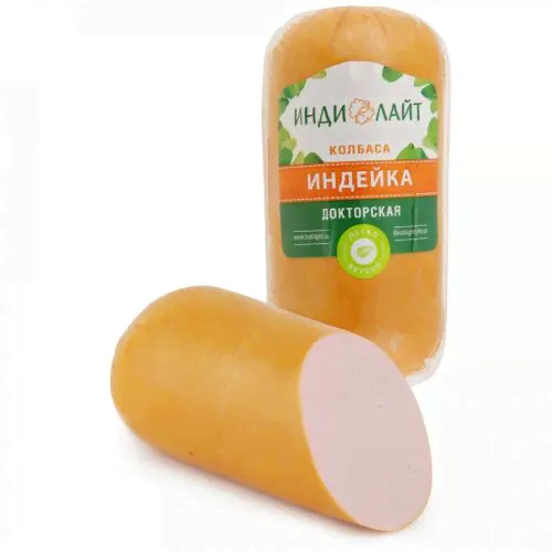 Колбаса вареная ИндиЛайт Индейка Докторская 500 г-0