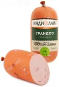 Колбаса вареная ИНДИЛАЙТ Индейка Докторская, 400г Россия, 400 г-0