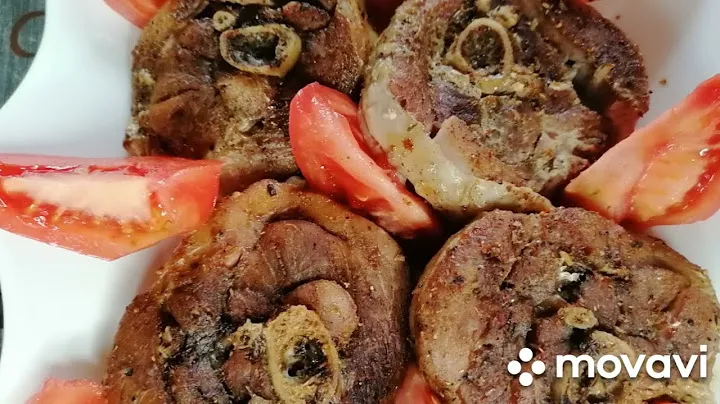 Стейки из голени индейки, запечённые в духовке. Сочные и вкусные!
