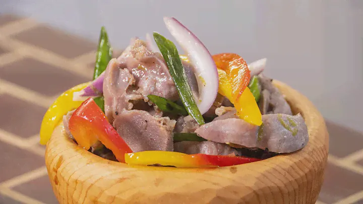Как скрасить свой ужин с помощью яркой закуски. Готовлю куриные желудки.
