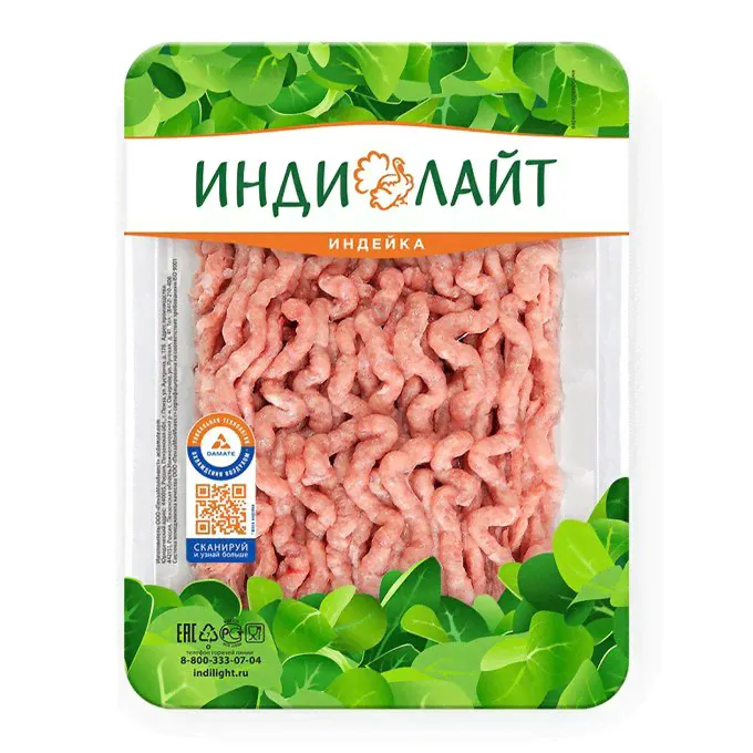 Фарш Индилайт из филе грудки индейки охлажденный 450 г