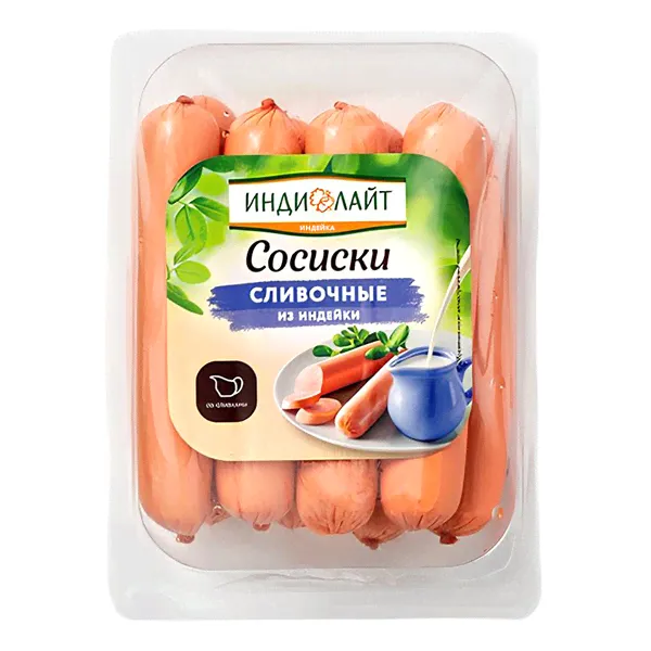 Сосиски Индилайт сливочные 440 гр-0